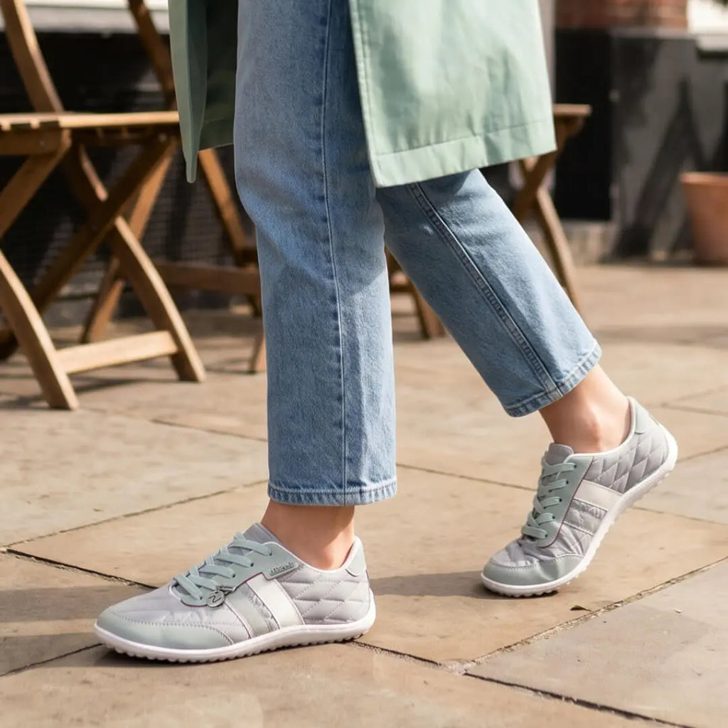 Leguano Nightstep Mint - Zapatillas Barefoot Casual Everyday para Mujer Gris Menta  Cacles Barefoot
