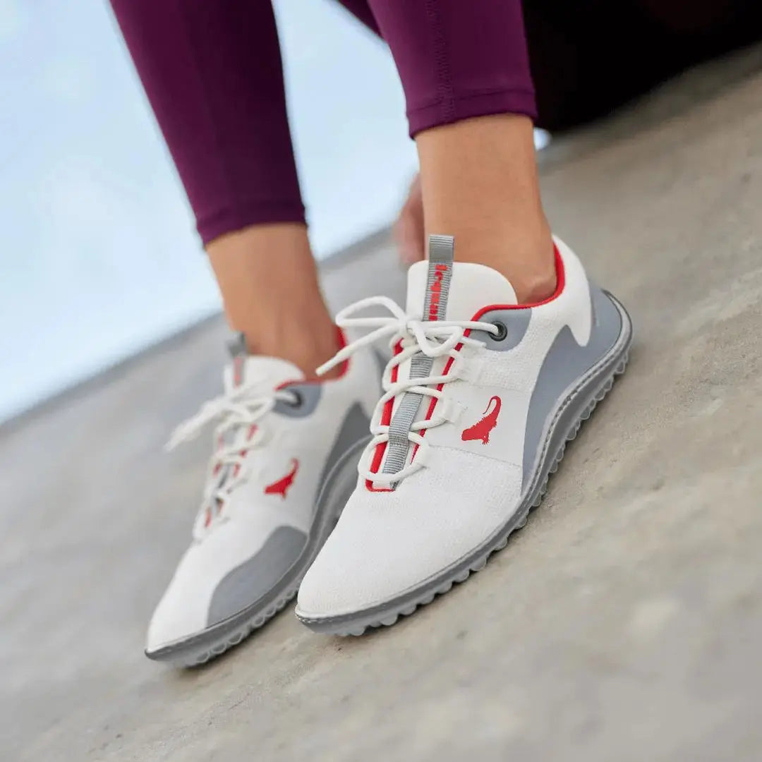 Leguano - Spinwyn White - Zapatillas Barefoot Entrenamiento y Deportes de Interior