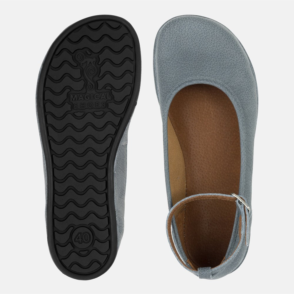 Magical Shoes Ada Azzur - Bailarinas barefoot de mujer azul marino-Bailarinas-Magical Shoes-Cacles Barefoot