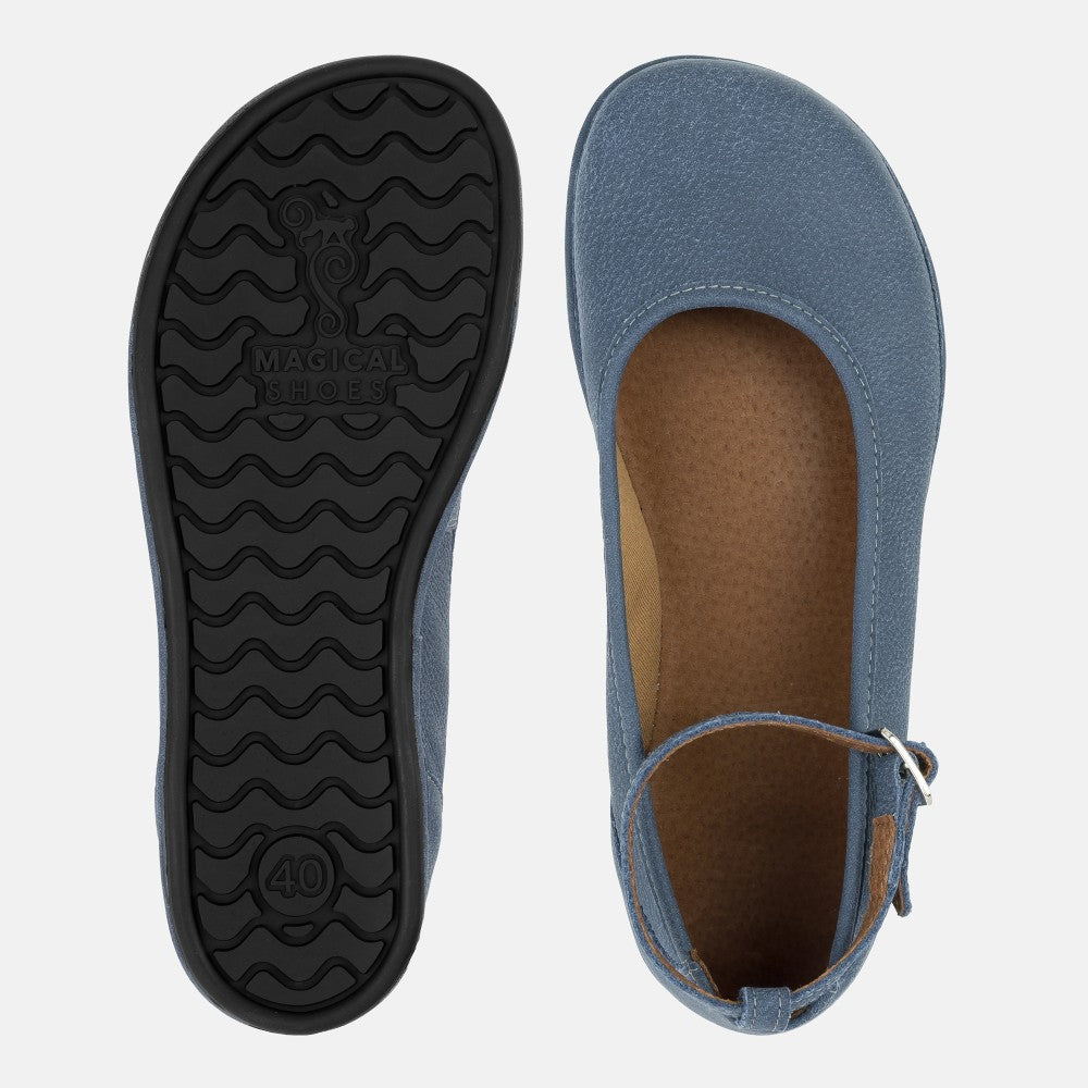 Magical Shoes Ada Blue - Bailarinas barefoot de mujer azules-Bailarinas-Magical Shoes-Cacles Barefoot