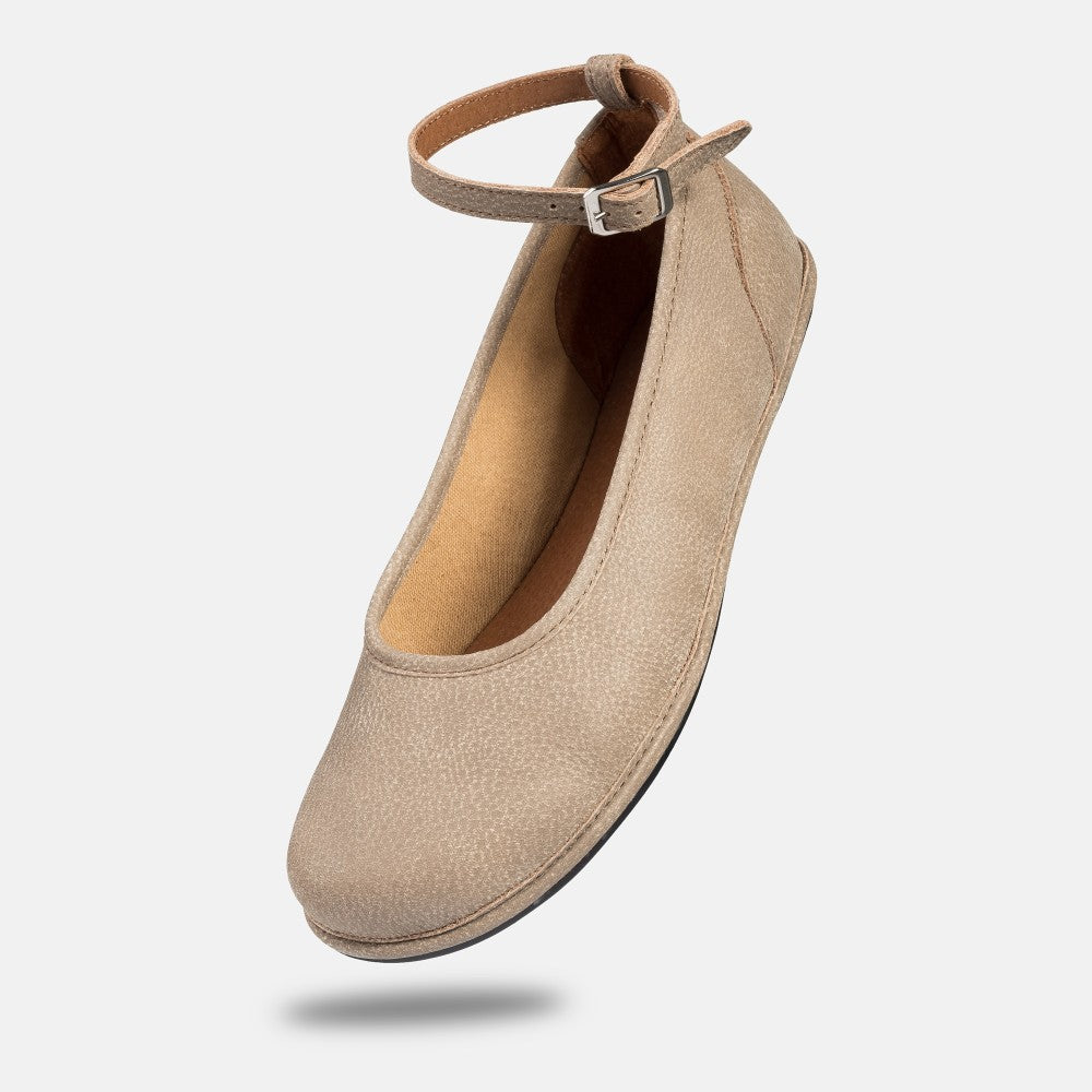 Magical Shoes Ada Cappucino - Bailarinas barefoot de mujer beige-Bailarinas-Magical Shoes-Cacles Barefoot