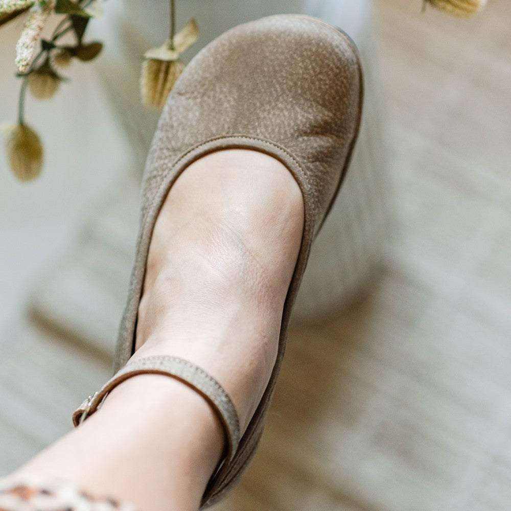 Magical Shoes Ada Cappucino - Bailarinas barefoot de mujer beige-Bailarinas-Magical Shoes-Cacles Barefoot