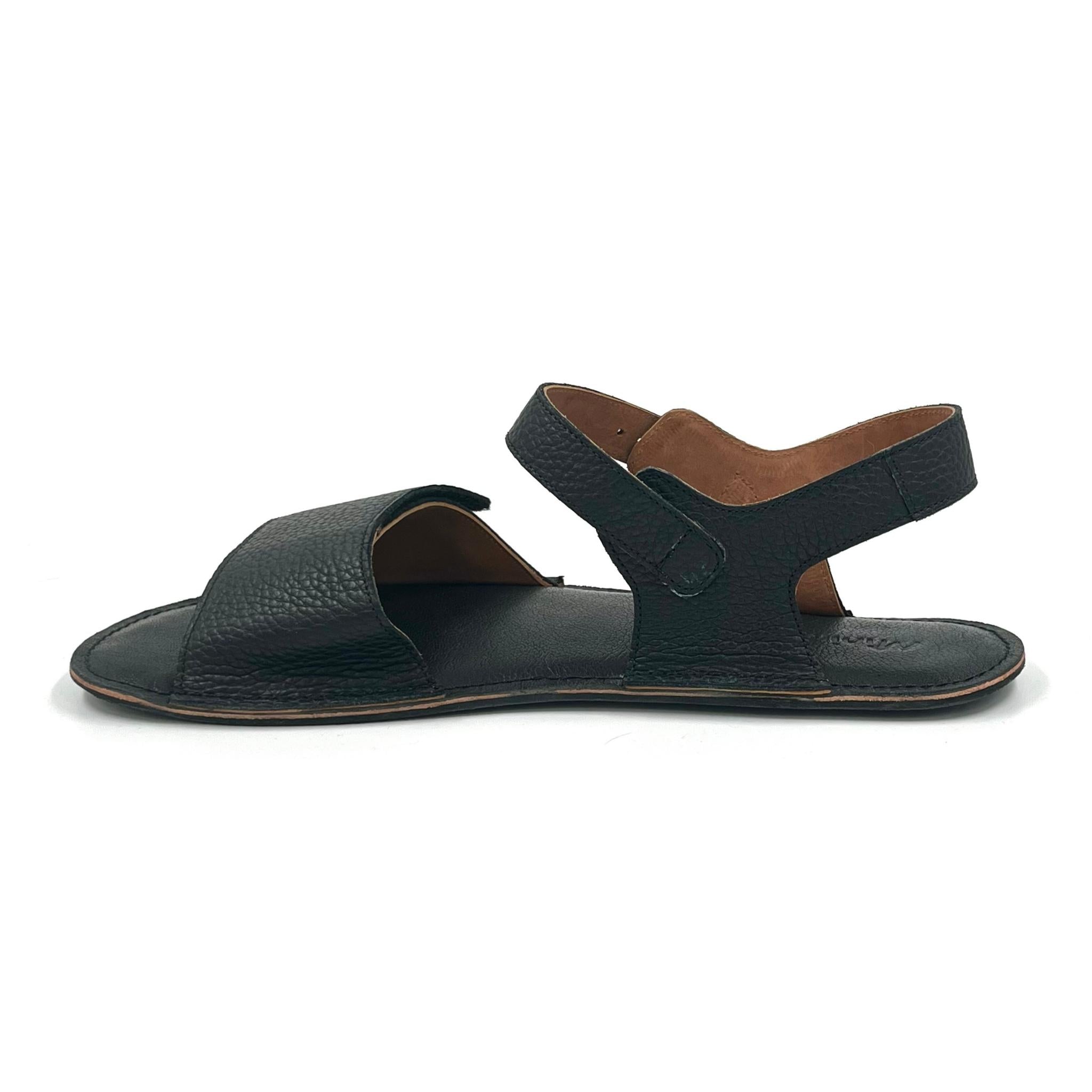 Minimus - Heron Black - sandalias barefoot para hombre negras