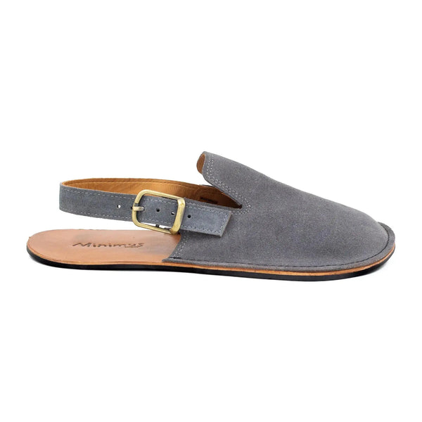 Minimus - Mallard Grey Suede - zuecos barefoot grises