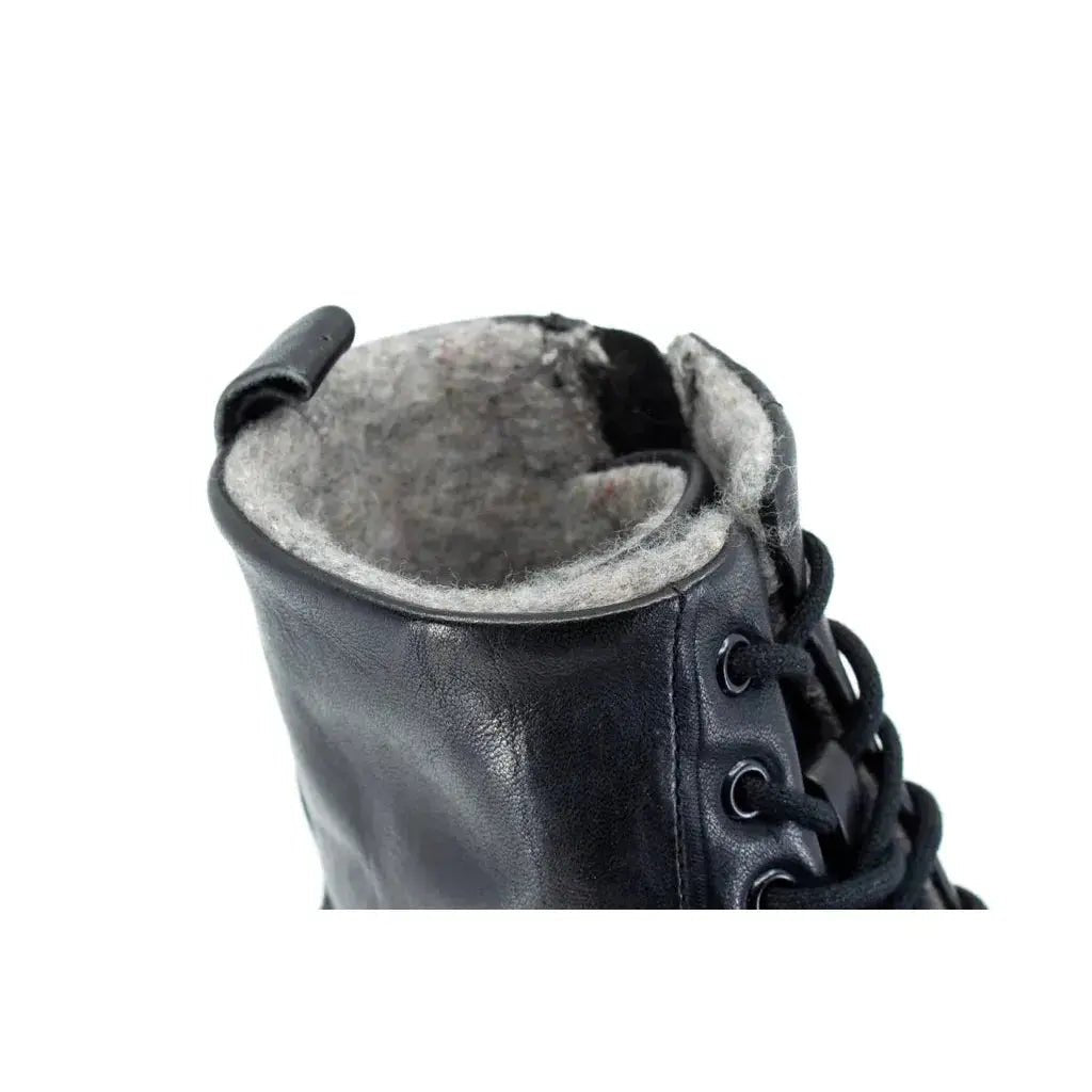 Mukishoes - Igneous II Noir - Bottines barefoot à lacets