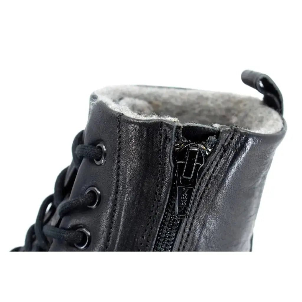 Mukishoes - Igneous II Noir - Bottines barefoot à lacets