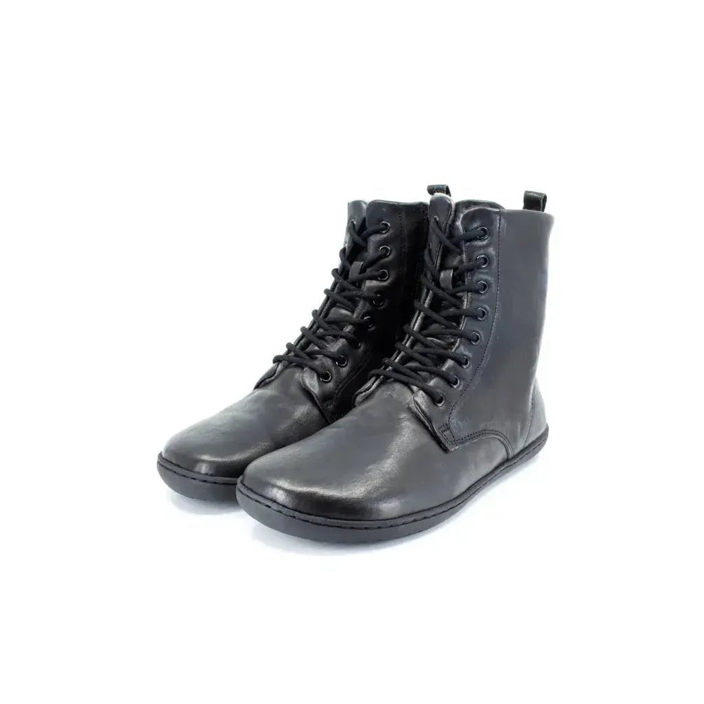 Mukishoes - Igneous II Noir - Bottines barefoot à lacets
