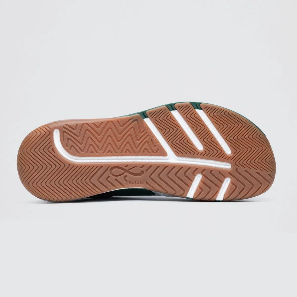 Notace Koto 1 Men White Green - Zapatillas barefoot de hombre para deportes de raqueta en pista  Cacles Barefoot