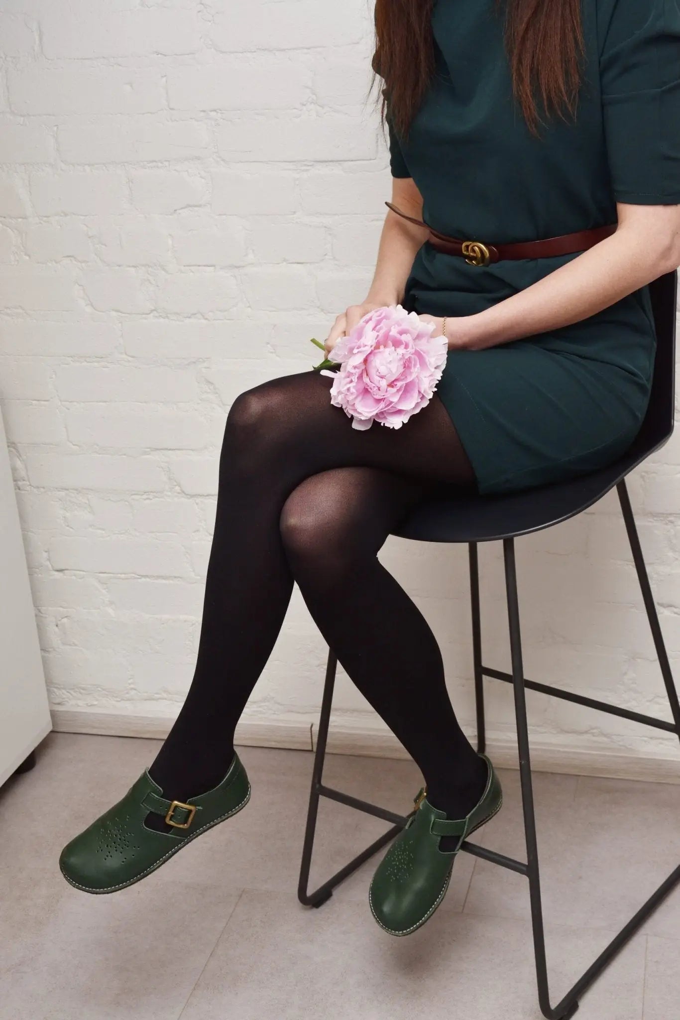OmaKing - Vert Foncé - merceditas minimalistes