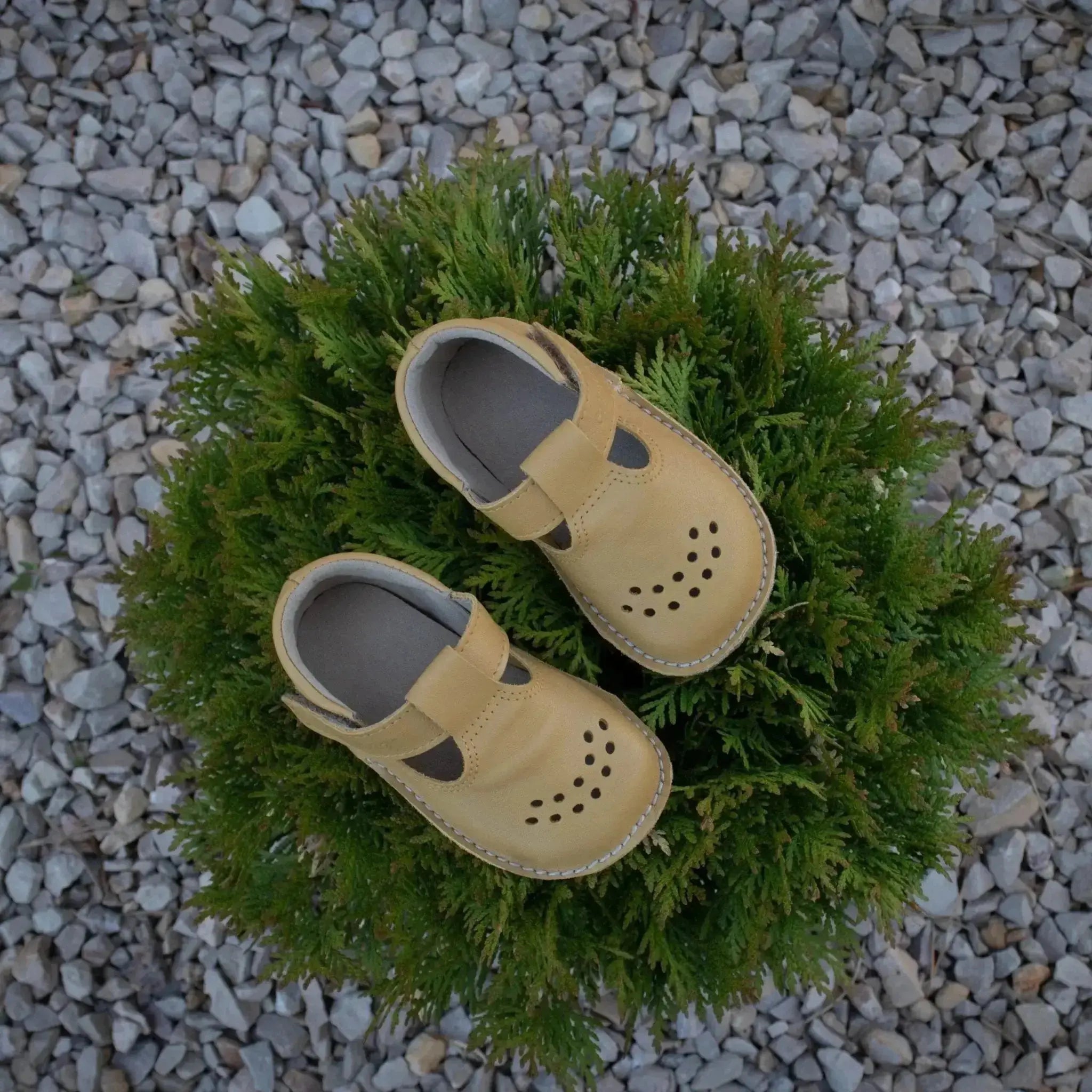 OmaKing - Lusti Jaune - chaussons barefoot pour tout-petits