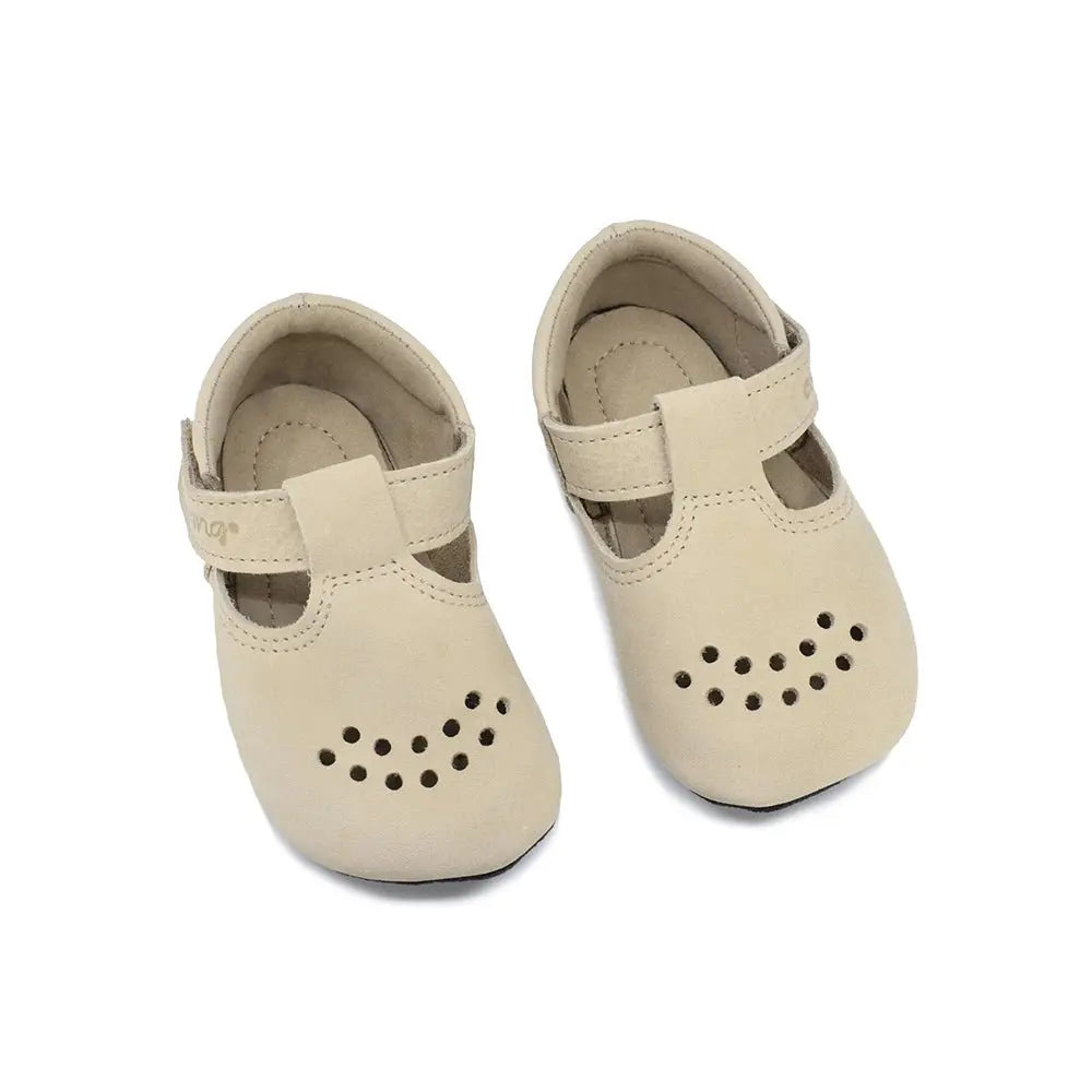 OmaKing Mutsu Beige - zapatos respetuosos de primeros pasos beige