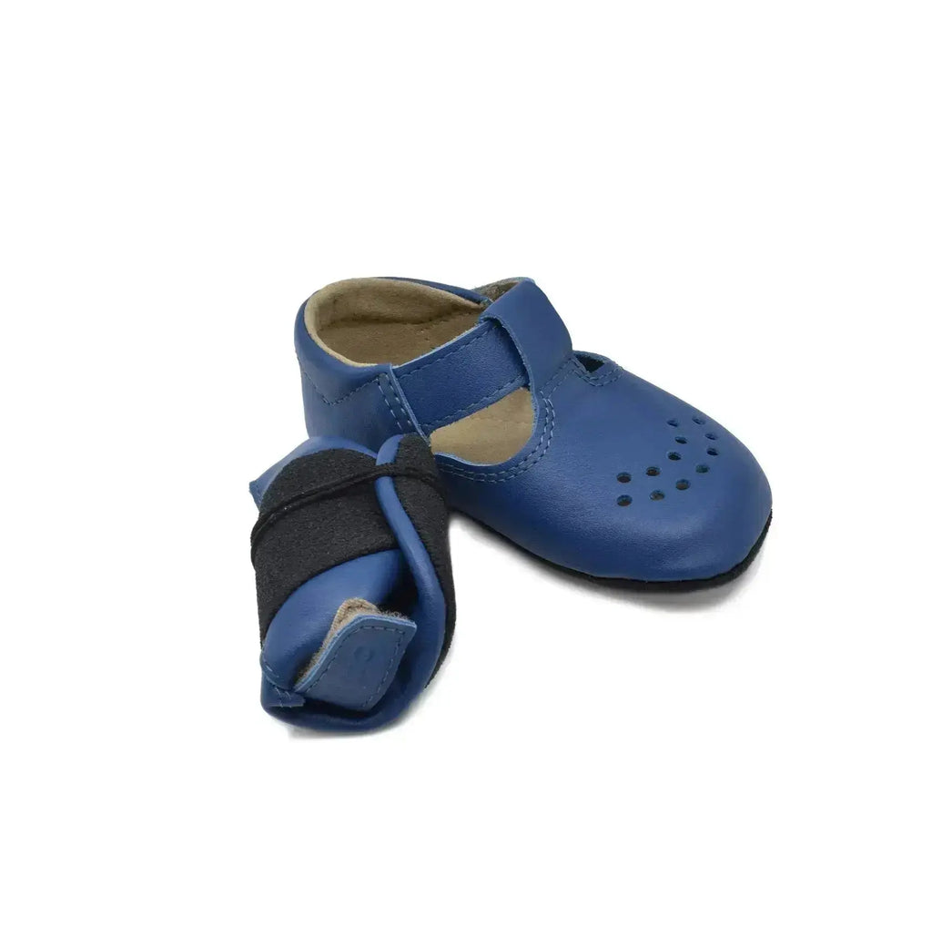 OmaKing Mutsu Blue - zapatos respetuosos de primeros pasos azul marino