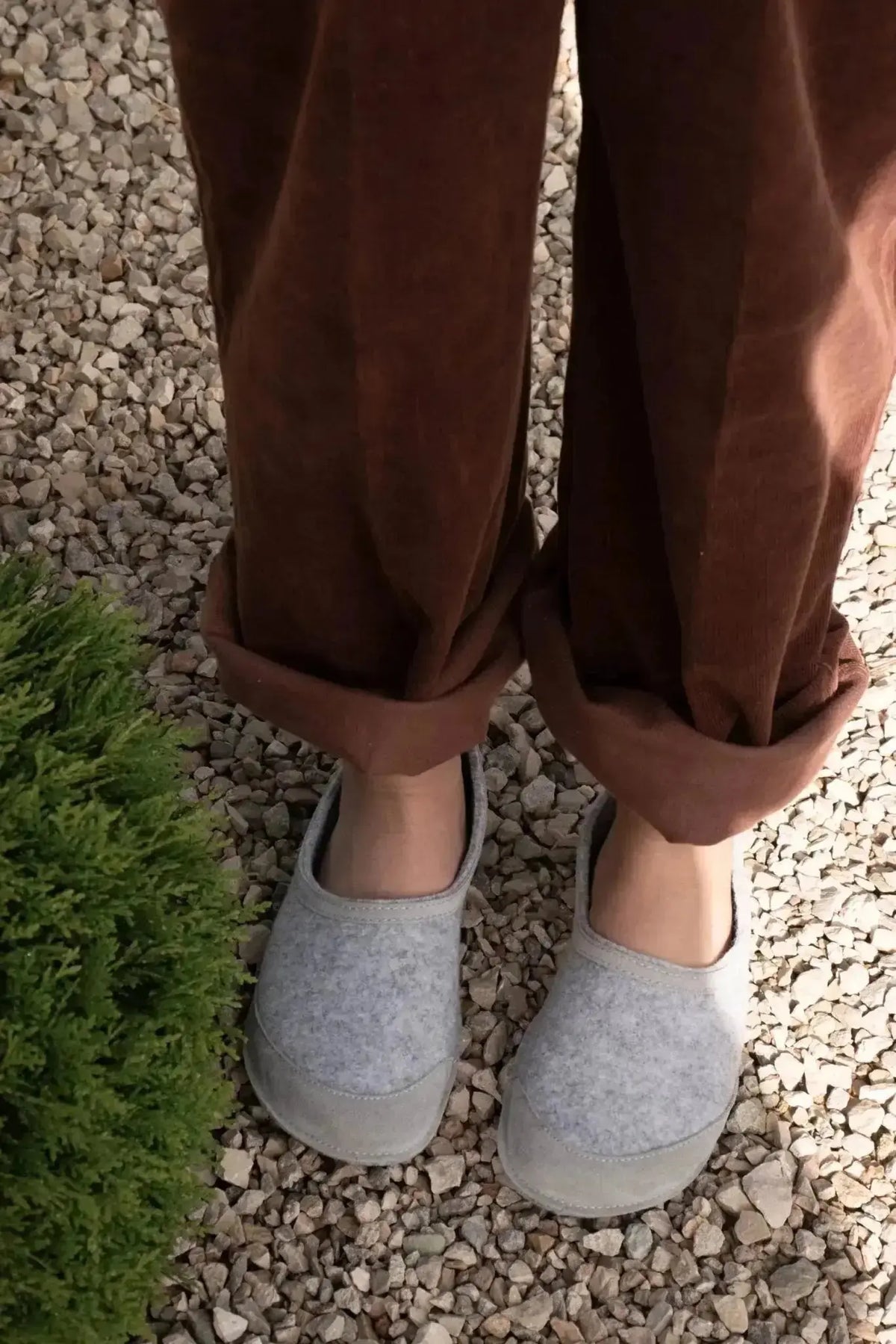 OmaKing - Tuuka Grey - zapatillas de casa barefoot fieltro