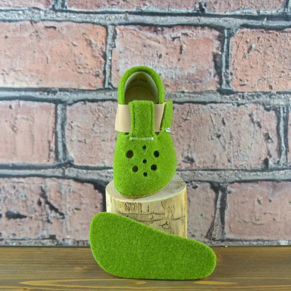Pegres - BF04 - zapatillas de casa barefoot - verde