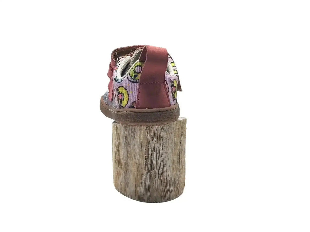 Pegres - BF57U donut - lonetas barefoot infantiles rosas con estampado de donuts