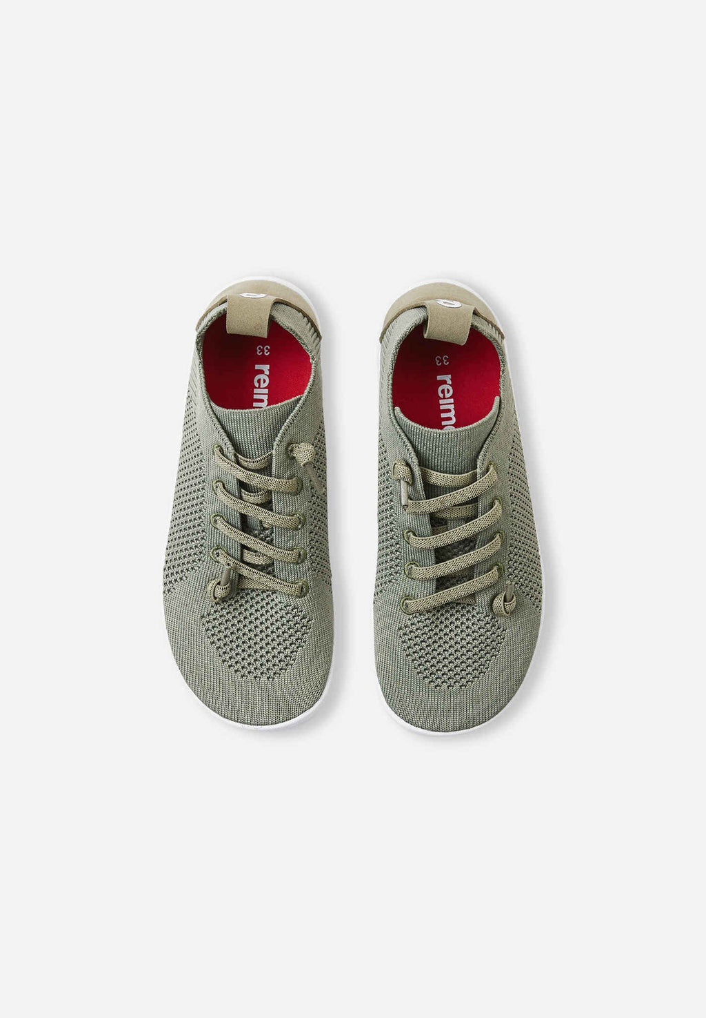 Reima - Astelu Greyish Green - Zapatillas barefoot ligeras infantiles verde