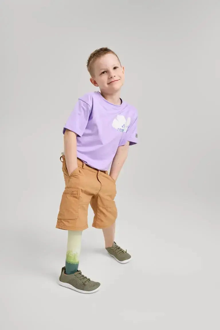 Reima - Astelu Greyish Green - Zapatillas barefoot ligeras infantiles verde