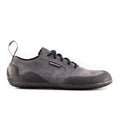 Saltic Outdoor Flat Grey - Zapatillas barefoot unisex para senderismo grises