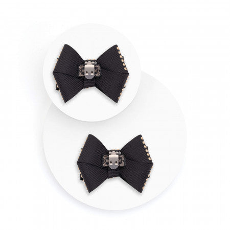 Shapen - Bow Shoe Clips with Rivets Black - Adorno para zapatos