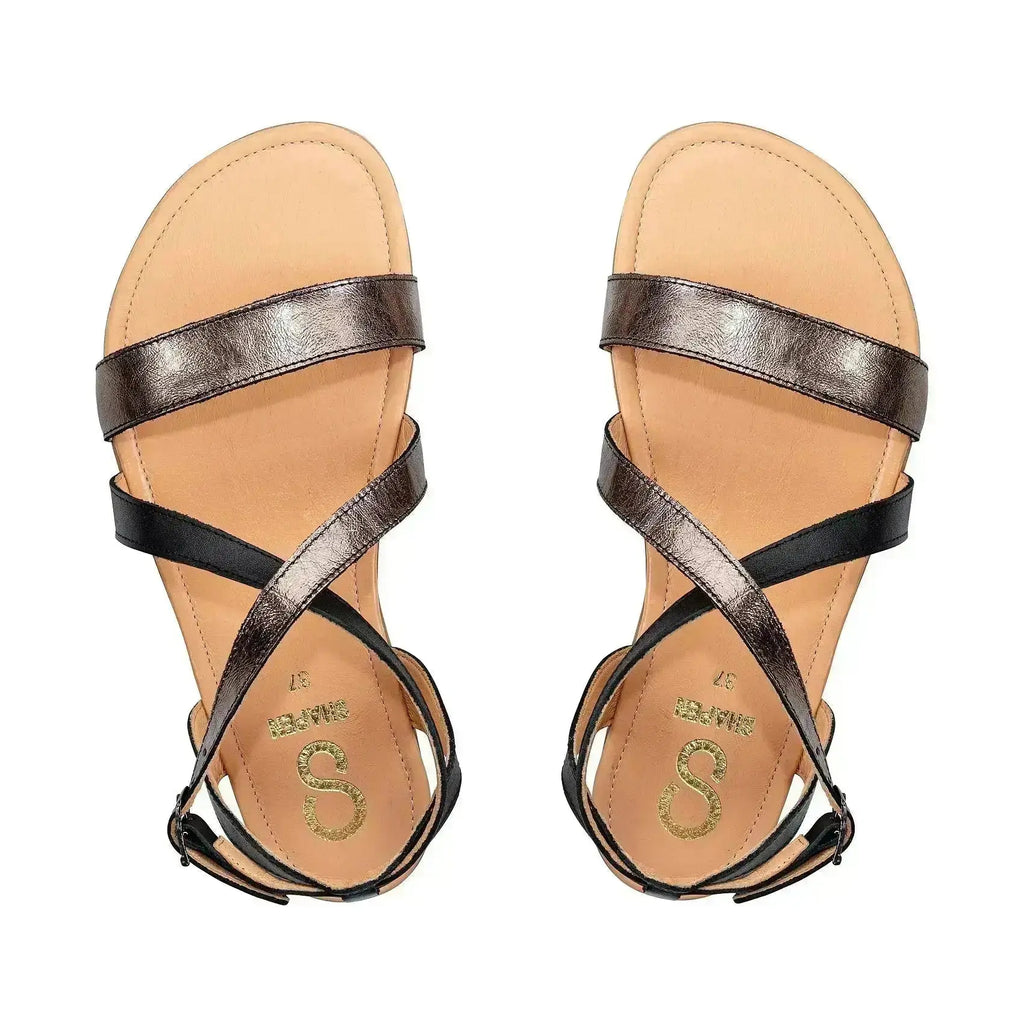 Shapen - Calla Black - Sandalias barefoot negras para mujer