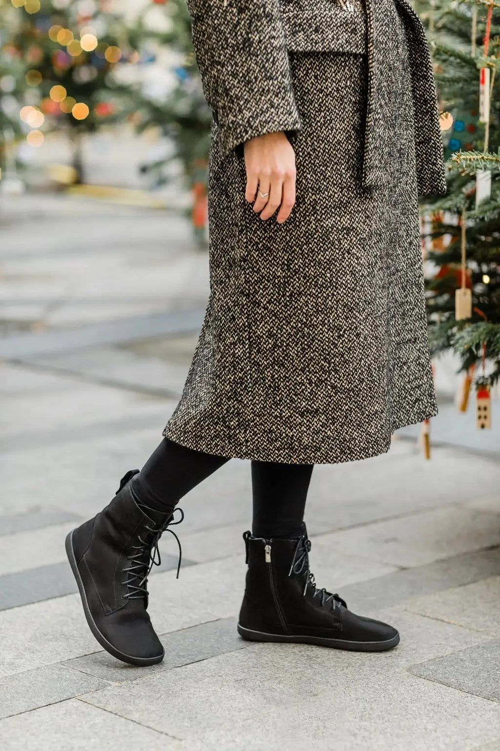 Shapen - Cozy 2.0 Black - Botas barefoot de invierno