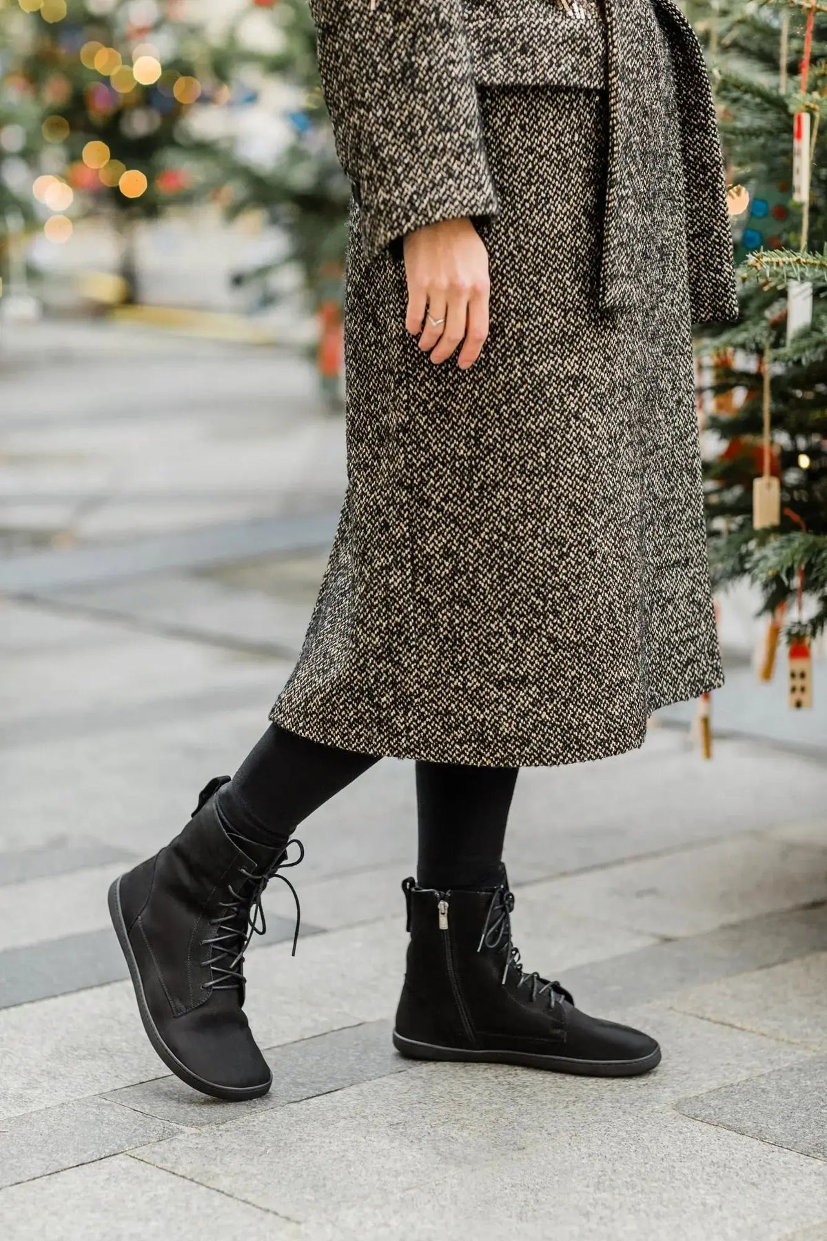 Shapen - Cozy 2.0 Black - Botas barefoot de invierno