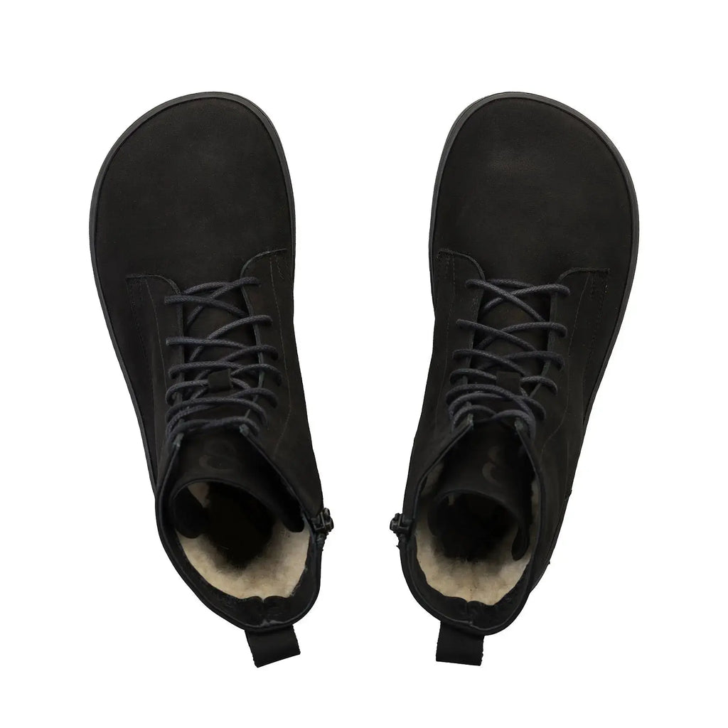 Shapen - Cozy 2.0 Black - Botas barefoot de invierno