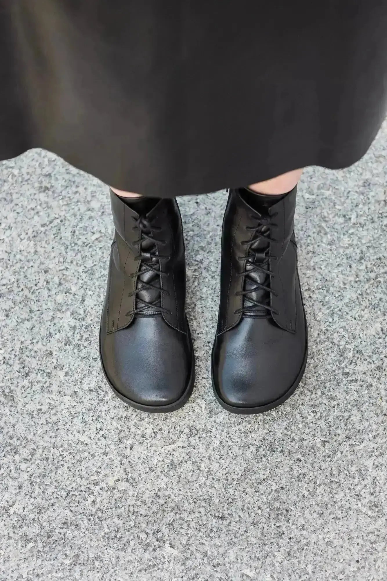 Shapen - Cozy 2.0 Black Smooth Leather - Botas barefoot de invierno