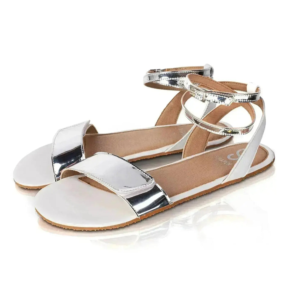Shapen - Daisy 2.0 White - Sandalias barefoot blancas para mujer