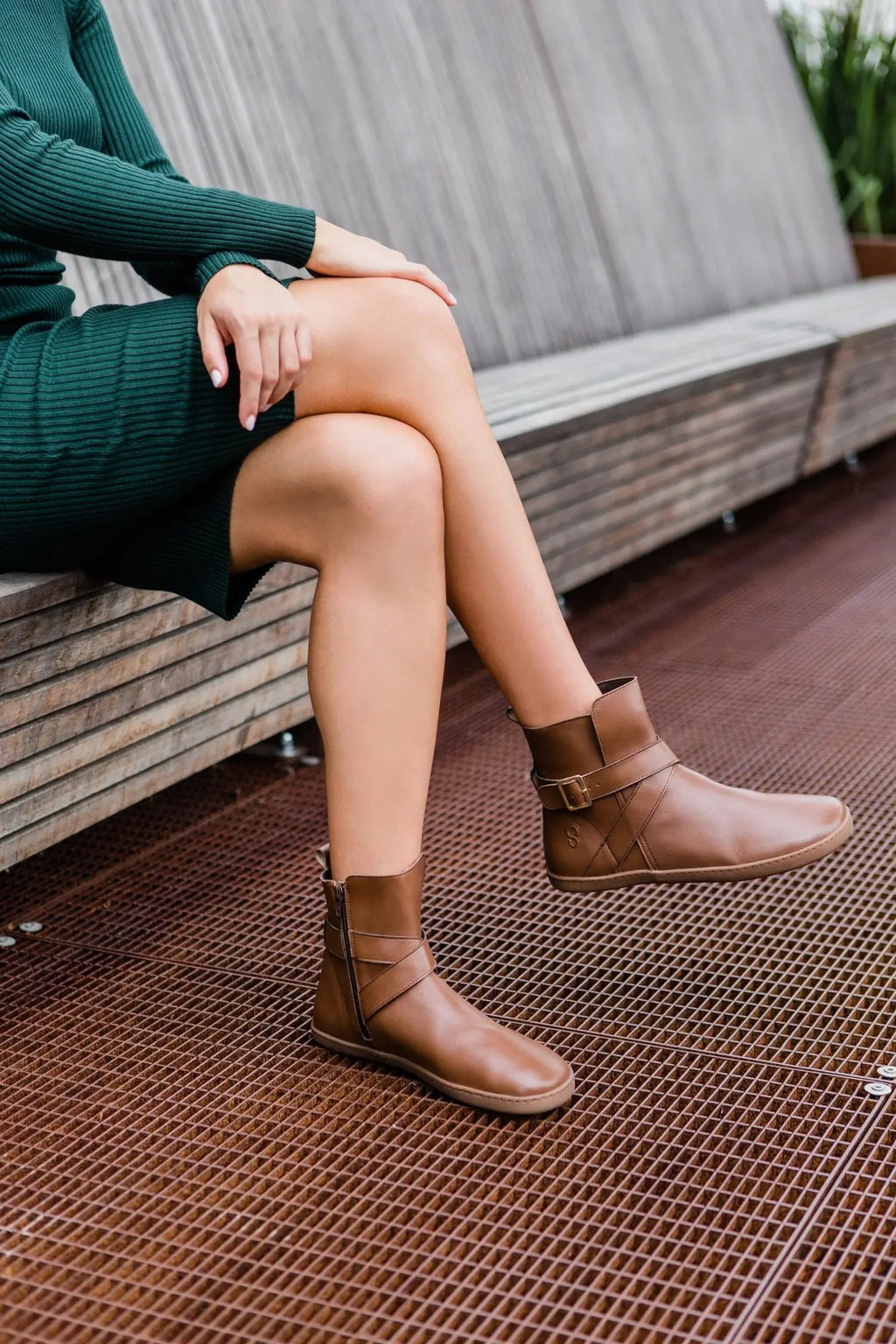 Shapen - Divine Brown - Bottines minimalistes