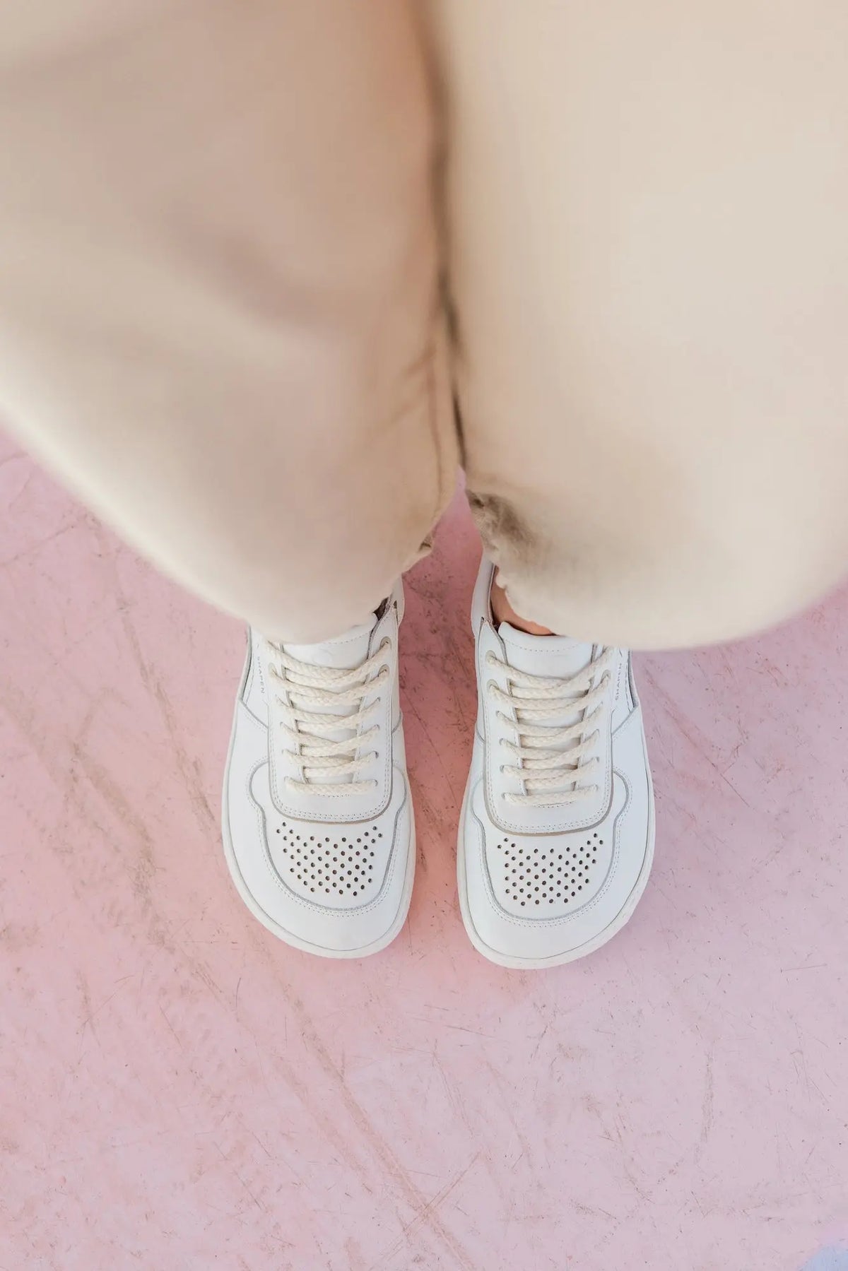 Shapen - Flowin White & Beige - Zapatillas barefoot  Cacles Barefoot