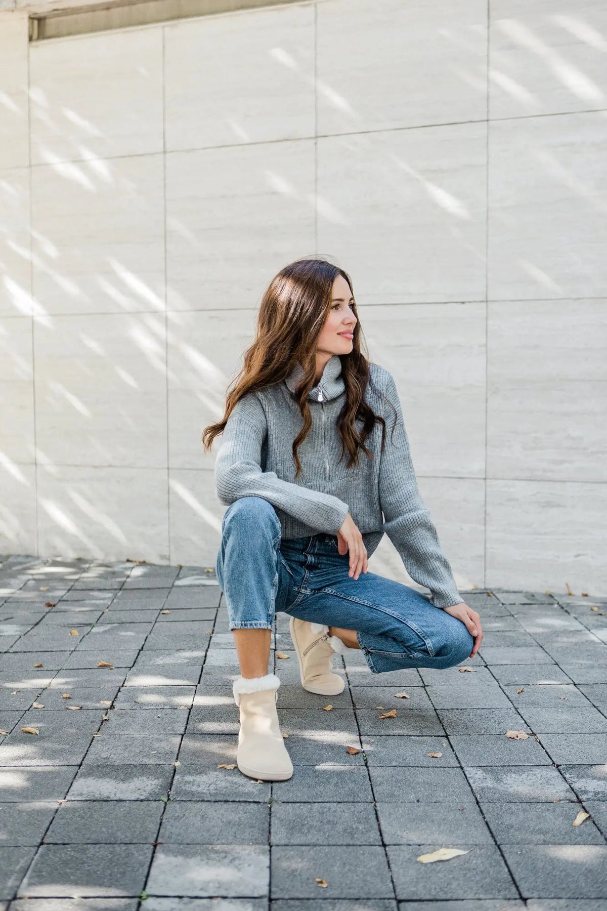 Shapen - Fluffy 2.0 Beige - Botines de invierno barefoot