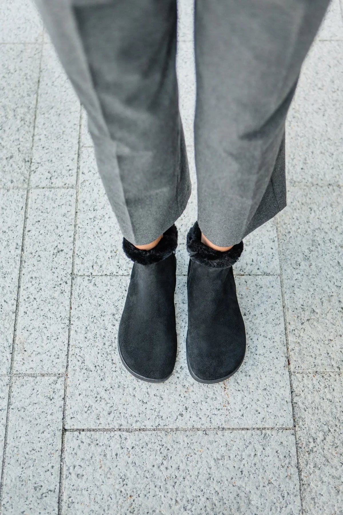 Shapen - Fluffy 2.0 Noir - Bottines d'hiver barefoot