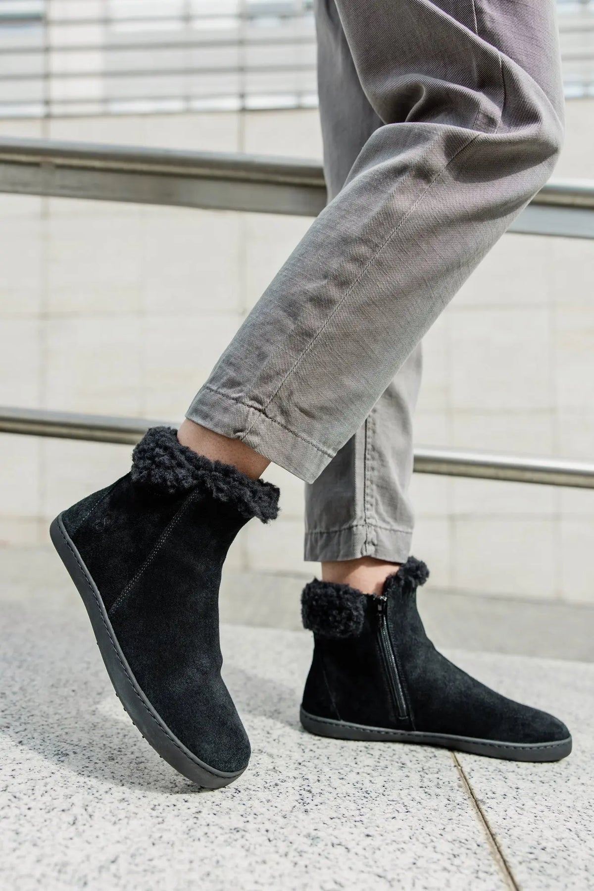 Shapen - Fluffy 2.0 Noir - Bottines d'hiver barefoot