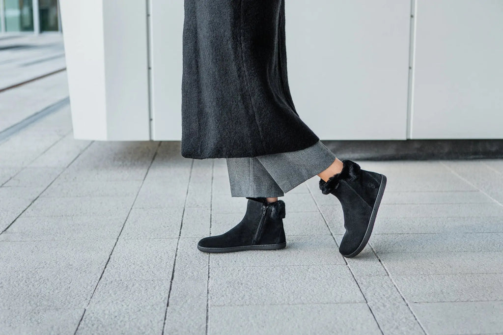 Shapen - Fluffy 2.0 Noir - Bottines d'hiver barefoot