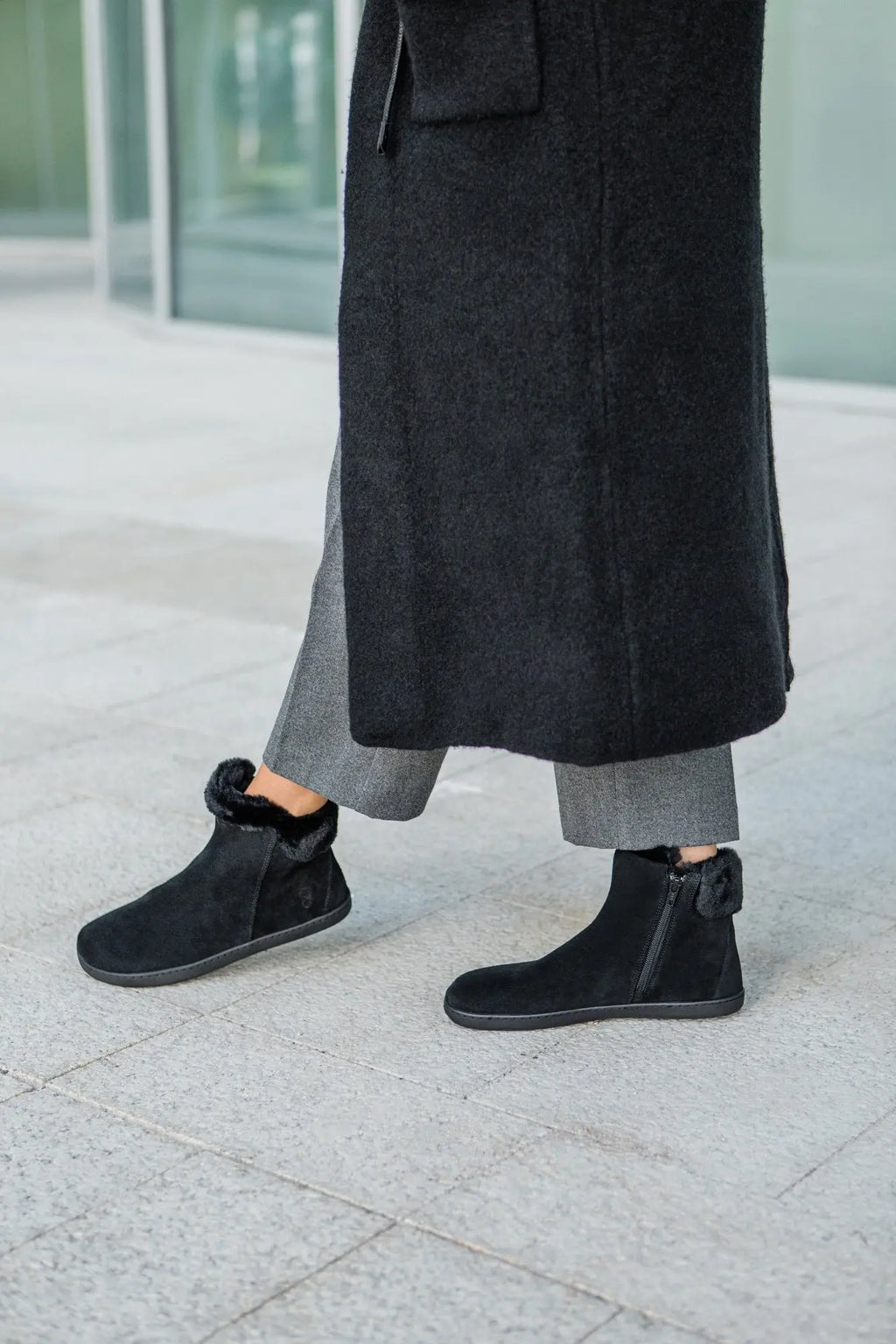Shapen - Fluffy 2.0 Noir - Bottines d'hiver barefoot