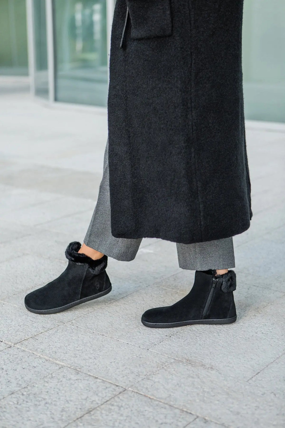 Shapen - Fluffy 2.0 Noir - Bottines d'hiver barefoot