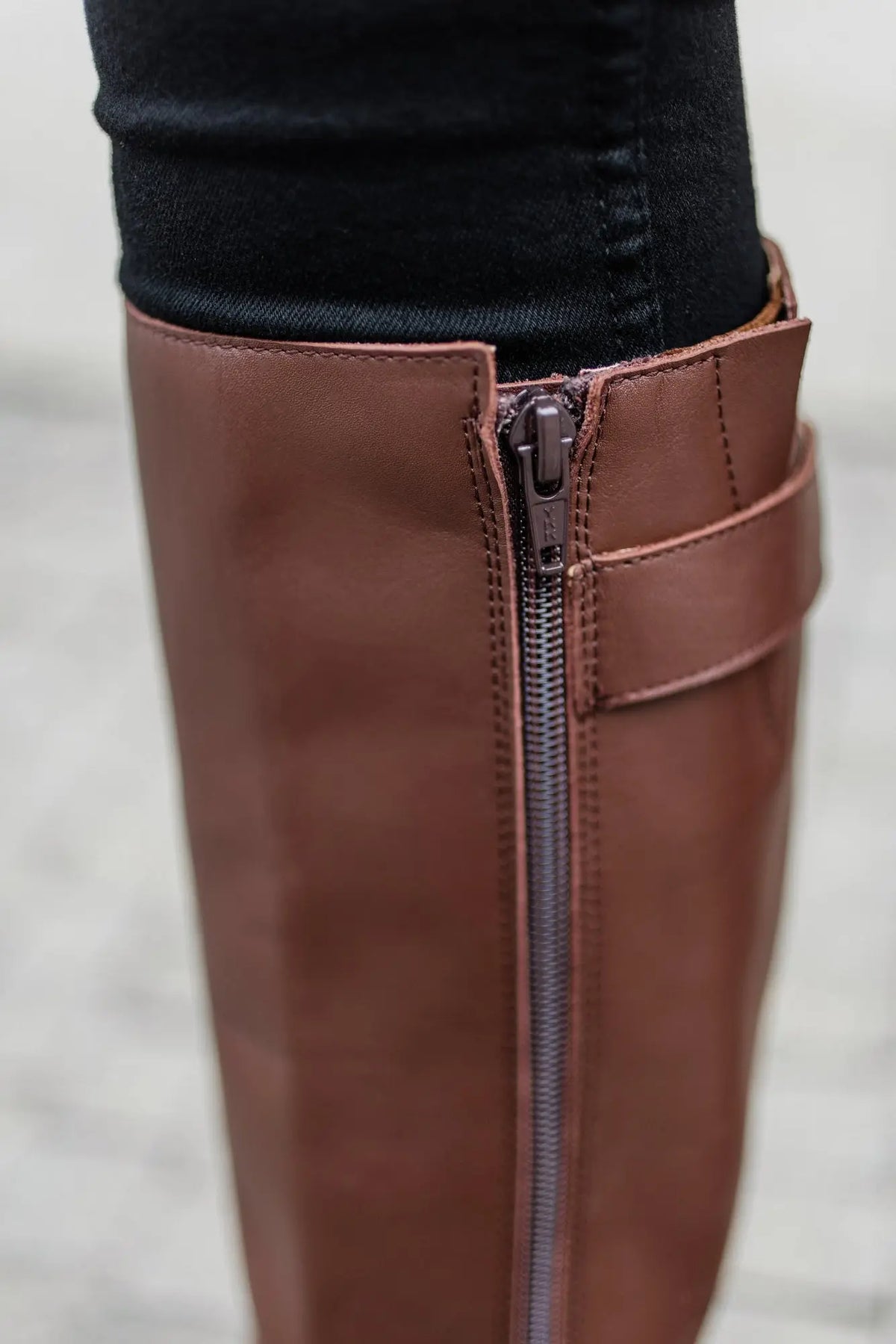 Shapen - Glam Knee Brown Leather - Botas altas barefoot