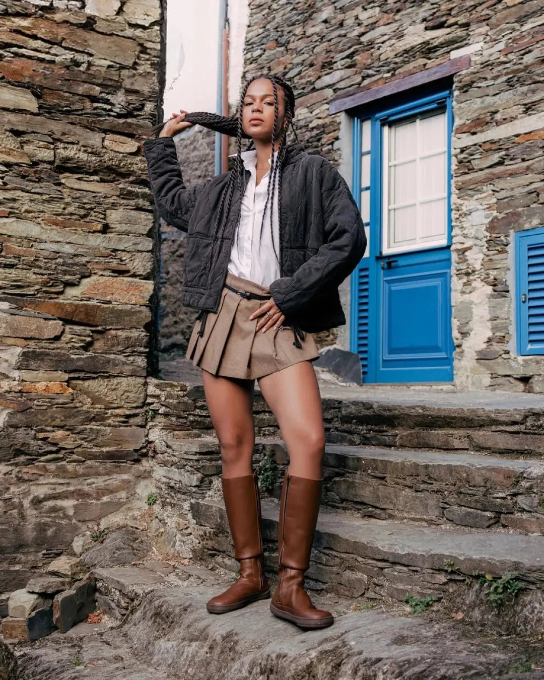 Shapen - Harper Brown - Botas altas barefoot