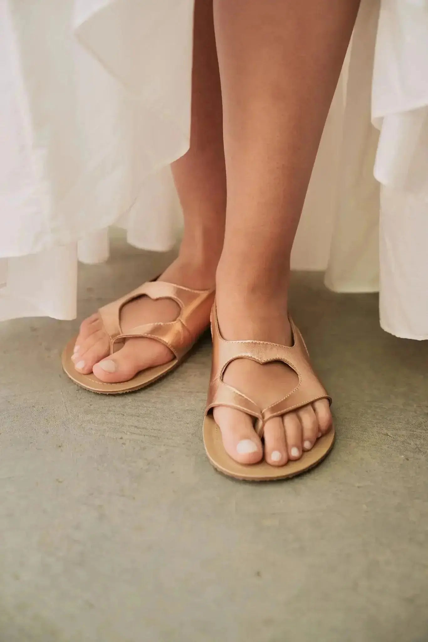 Shapen - Mai 2.0 Rose Gold - Sandalias barefoot oro rosa para mujer