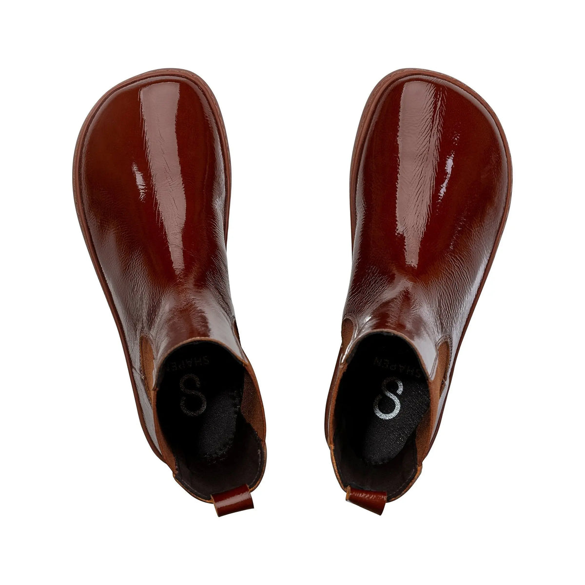 Shapen - Majesty Red Brown - Botas chelsea barefoot