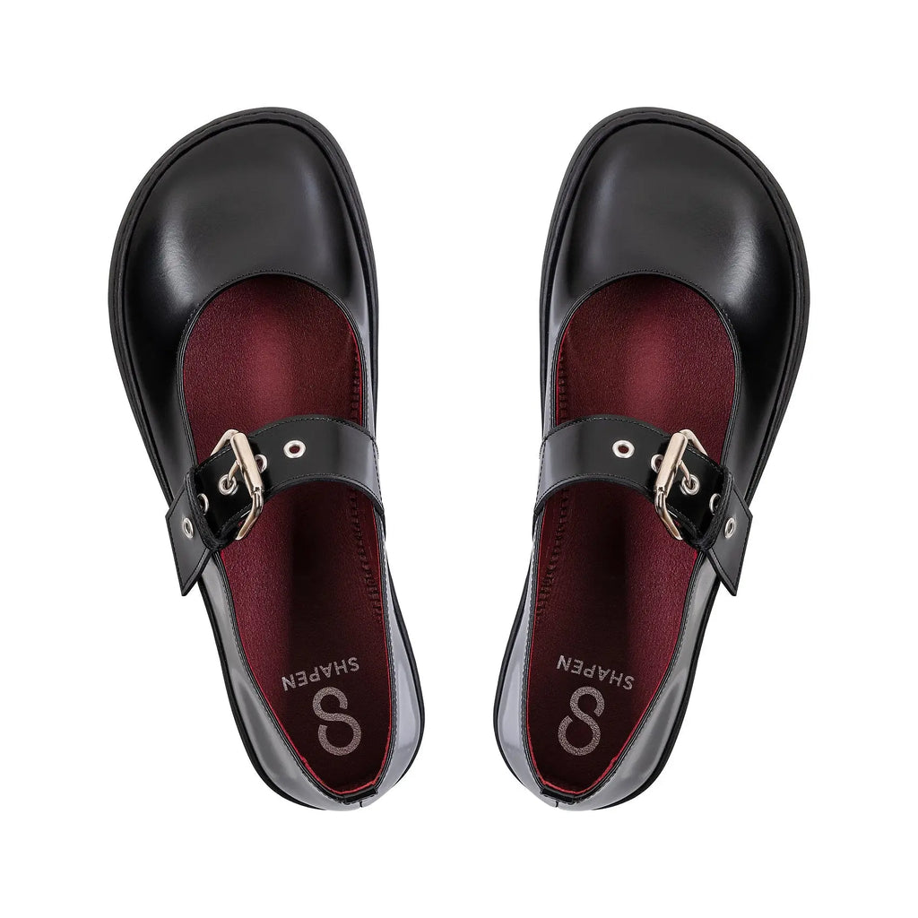 Shapen - Mary Jane Coco Noir - Ballerines barefoot