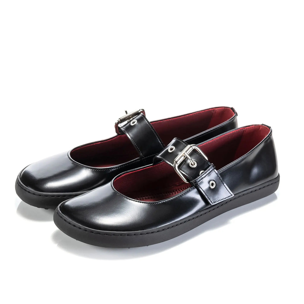 Shapen - Mary Jane Coco Noir - Ballerines barefoot
