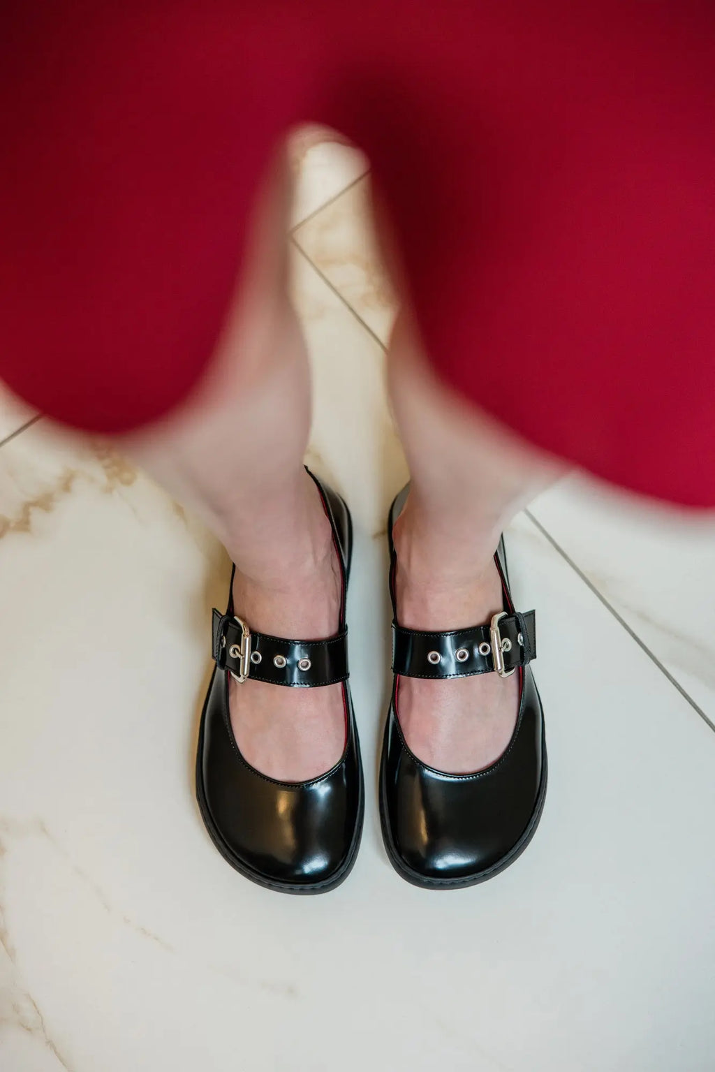 Shapen - Mary Jane Coco Noir - Ballerines barefoot