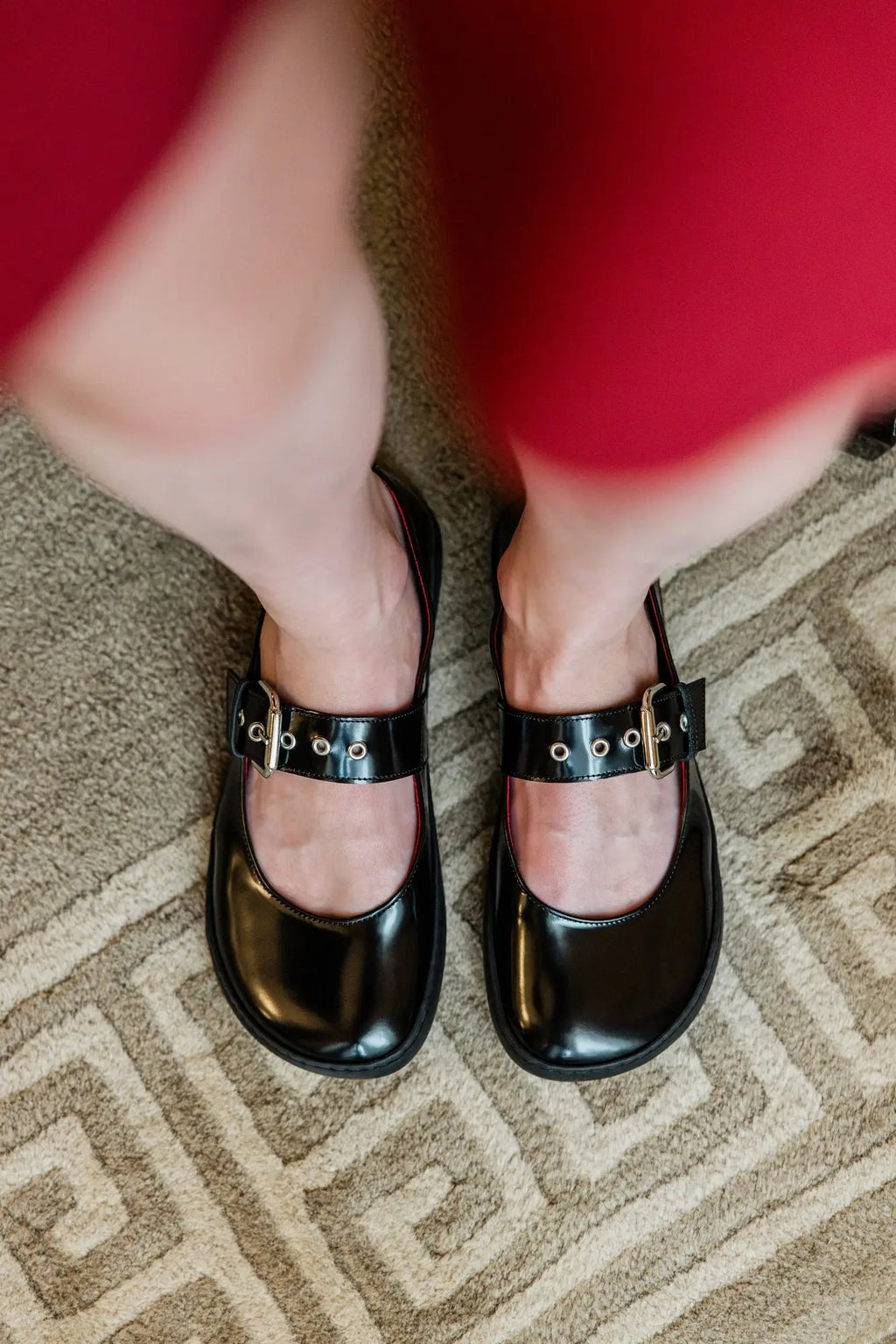 Shapen - Mary Jane Coco Noir - Ballerines barefoot