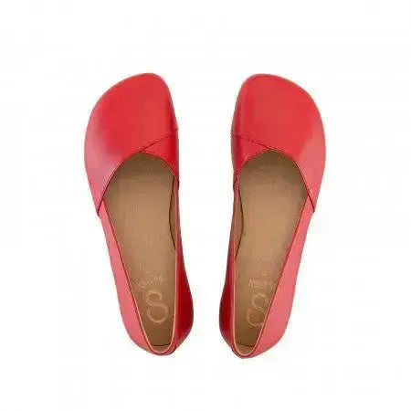 Shapen - Peony 2.0 Cherry Leather - Bailarinas barefoot