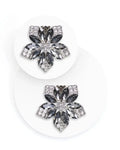 Shapen - Clips pour chaussures Fleur en cristal noir - Décoration pour chaussures pieds nus