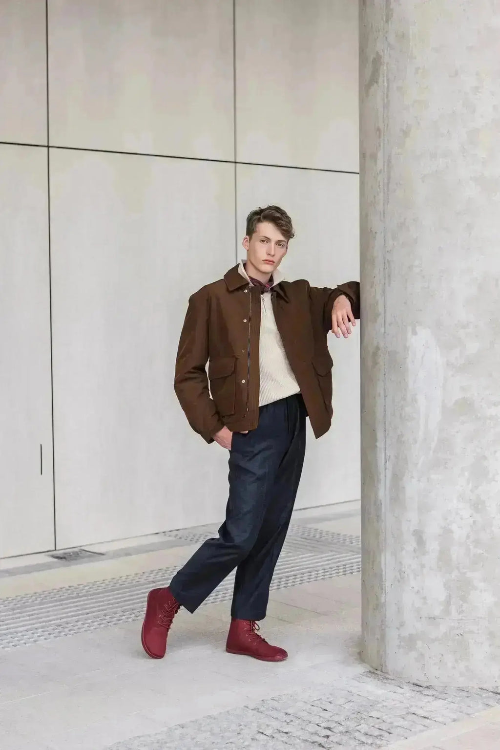 Shapen - Urbaneer 2.0 Burgundy - Botines barefoot elegantes de invierno