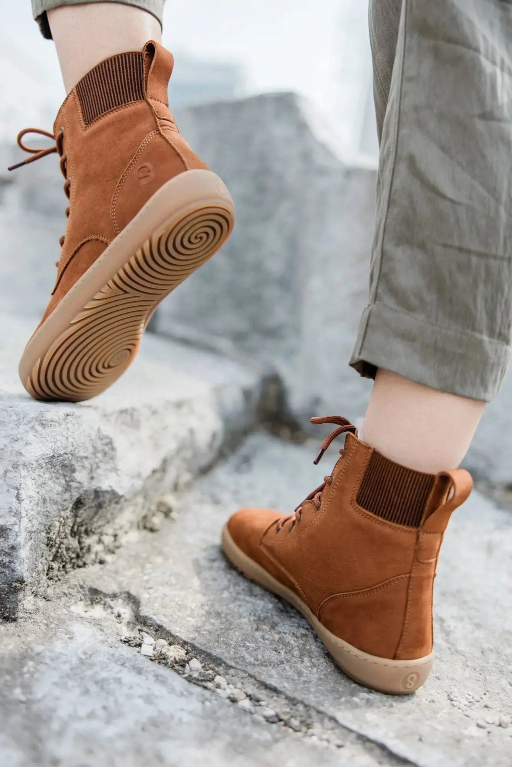 Shapen - Urbaneer 2.0 Caramel - Botines barefoot elegantes de invierno