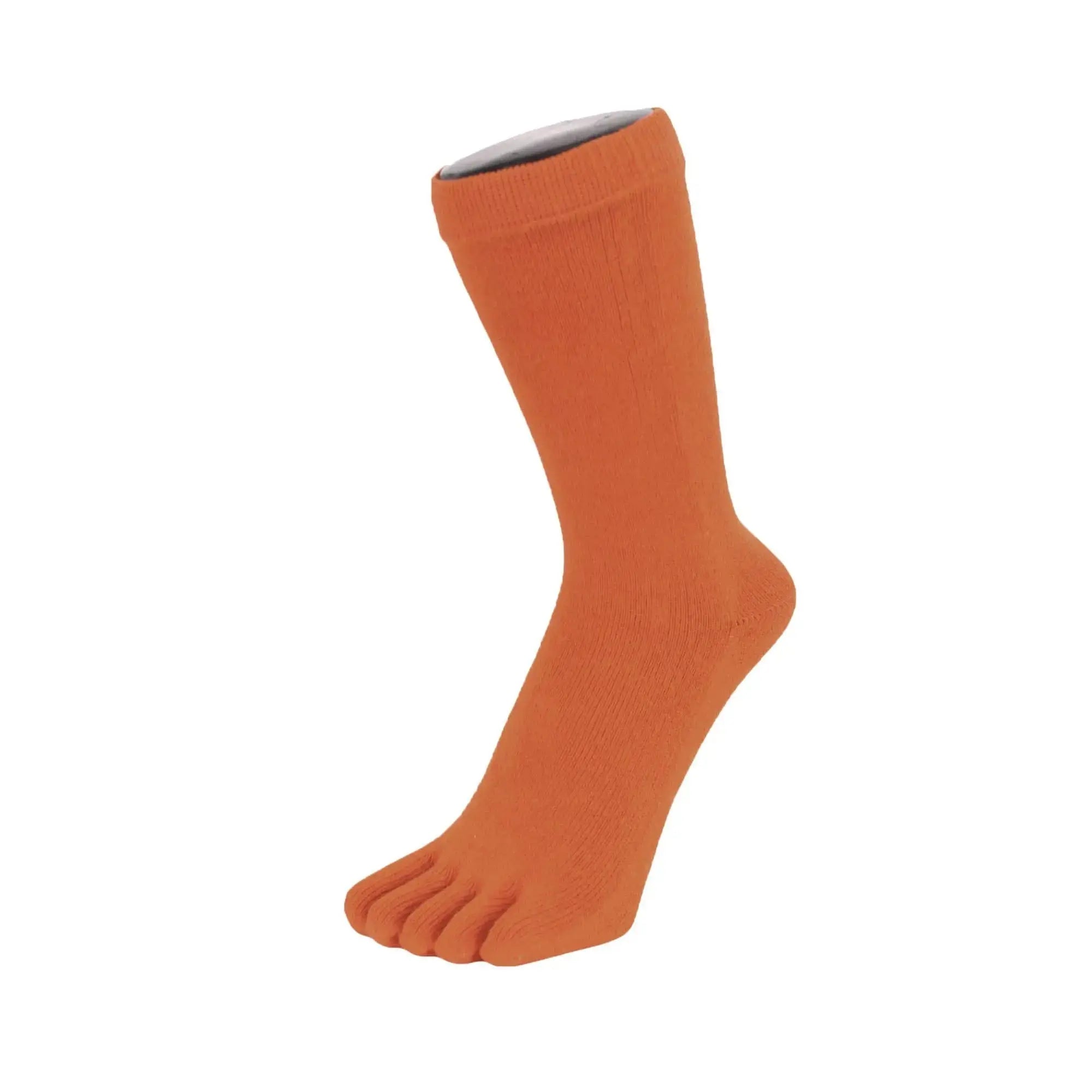 TOETOE - Chaussettes à doigts mi-mollet - Tailles 35-46 - Orange